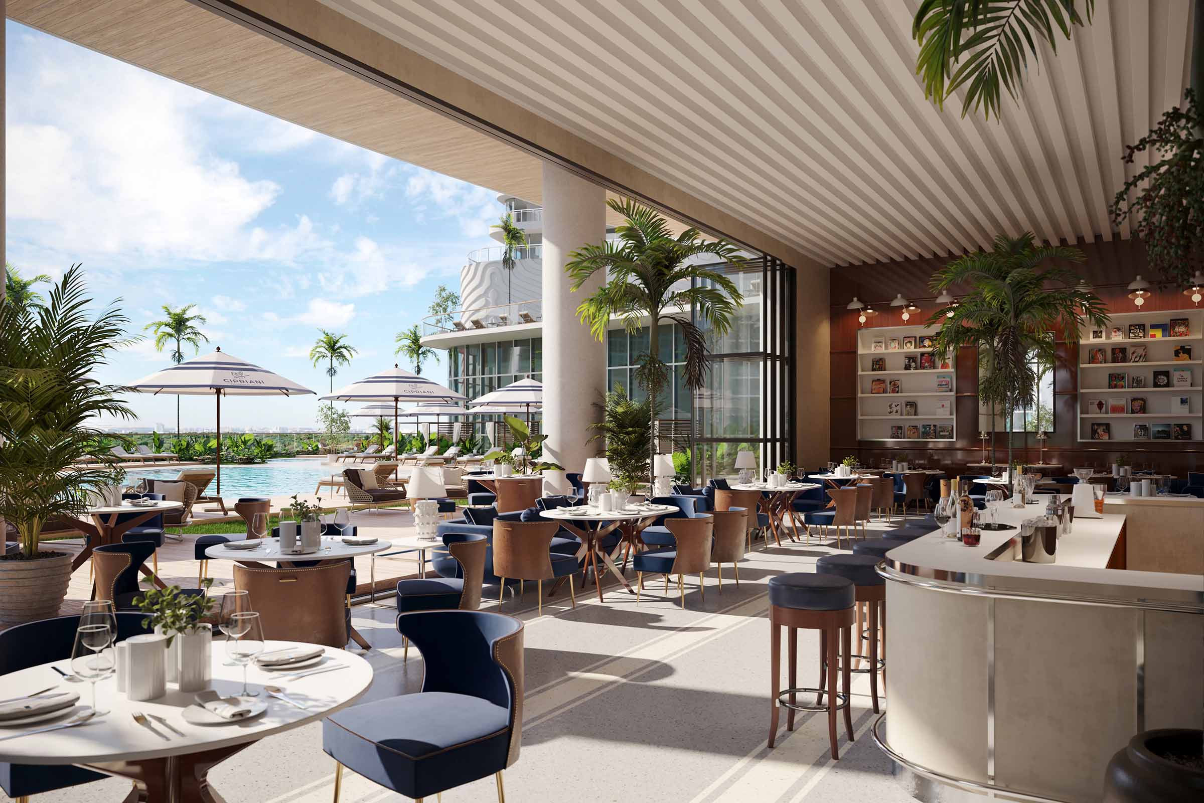 Rendering of Cipriani Residences Brickell Miami Restaurant