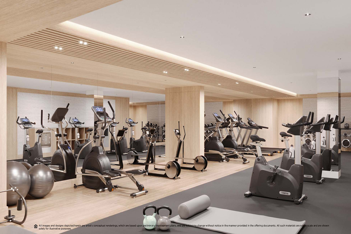 Rendering of La Baia Gym